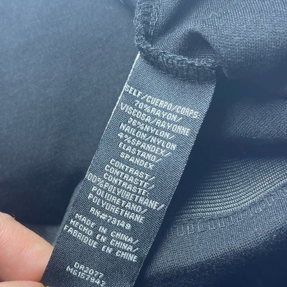 One5One Women’s Black Faux Leather Fringe Asymmetrical Bodycon Skirt in Size L - Picture 6 of 8